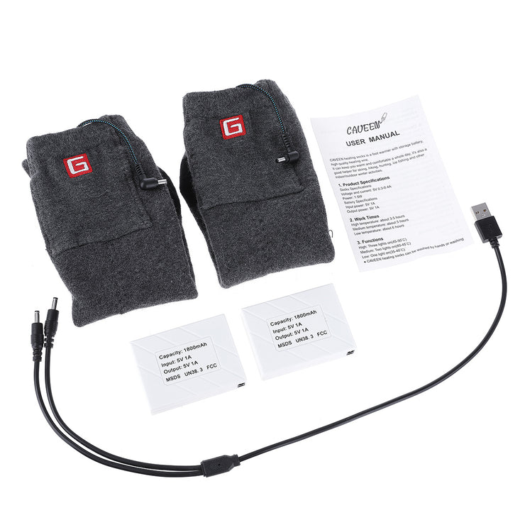 Long Tube Electric Heating Socks Ski Warming Electric Heating Socks