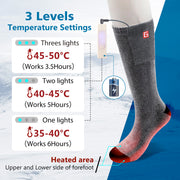 Long Tube Electric Heating Socks Ski Warming Electric Heating Socks